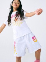韓國MARDIMERCREDI - KIDS SWEAT SHORTS ALLSTAR 23 GRADATION_HEATHER PINK