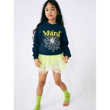 韓國MARDIMERCREDI - KIDS SWEATSHIRT FLOWERMARDI GRADATION_NAVY YELLOW