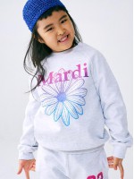 韓國MARDIMERCREDI - KIDS SWEATSHIRT FLOWERMARDI GRADATION_HEATHER PURPLE