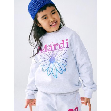 韓國MARDIMERCREDI - KIDS SWEATSHIRT FLOWERMARDI GRADATION_HEATHER PURPLE