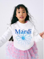 韓國MARDIMERCREDI - KIDS SWEATSHIRT FLOWERMARDI GRADATION_WHITE BLUE