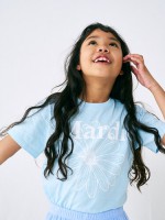 韓國MARDIMERCREDI - KIDS TSHIRT FLOWERMARDI_SKY WHITE