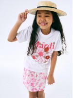 韓國MARDIMERCREDI - KIDS TSHIRT FLOWERMARDI BLOSSOM_WHITE PINK