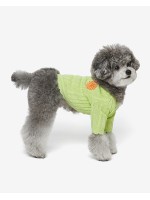 韓國Mardi Mercredi Pet - Flower Knit Cardigan (Lime Yellow)♡寵物衫