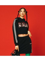 韓國 NERDY - Disney X Nerdy Crop Pullover Hoodie(2color)