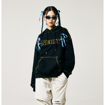 韓國 NERDY - Disney X Nerdy Bookle Pullover Hoodie (2color)