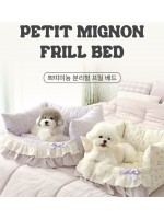 韓國 itsdog - Petit Mignon Frill Bed 褶邊床（紫色）♡寵物屋
