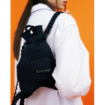 韓國PLEATS MAMA - Minibow Backpack Black