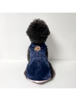 韓國HONEY DOG – 男仔蝴蝶韓服 (海軍藍色)♡寵物衫