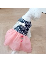 韓國HONEY DOG – 女仔蝴蝶韓服 (粉紅色)♡寵物衫