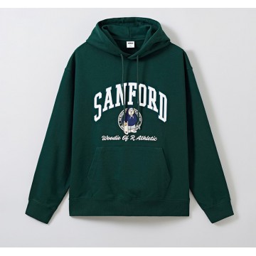 韓國直送 SPAO - (Woody) SANFORD Hooded Pullover (HUNTER)