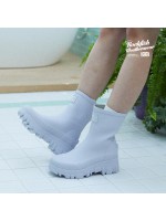 韓國Rockfish Weatherwear - FLATFORM RAIN BOOTS MIDDLE - ASH LAVENDER