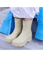 韓國Rockfish Weatherwear - FLATFORM RAIN BOOTS MIDDLE - BUTTER