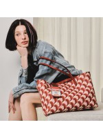 ROSA.K CABAS MONOGRAM SHOPPER REAL RED