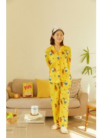 【韓國直送】Kakao Friends x Miffy黃色睡衣套裝｜미피 상하의 여성용 파자마