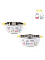 【韓國直送】Miffy 白色不鏽鋼碗套裝｜화이트 미피 스텐 논슬립 공기 대접 세트