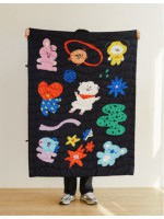 라인프렌즈 BT21 윈터 퀼팅 누빔 담요 BT21冬季絎縫絎縫毯子