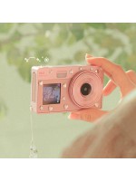 【獨家】LUODIN 自拍復古雙鏡頭數位相機/攝影機（含珠飾掛繩、貼紙和感謝卡）