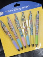 日本東京迪士尼樂園 -  插畫原子筆 一組6入 (0.5mm)