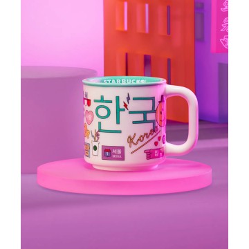 韓國「STARBUCKS 限定」 韓文主題 迷你馬克杯 89ml