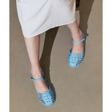 [韓國限時優惠 14/05 18:00 截單] rockfish-weatherwear - [NEW 10%] GLAIR STRAPPY SANDALS(SOLID) - BLUE