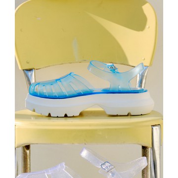 [韓國限時優惠 14/05 18:00 截單] rockfish-weatherwear - [NEW 10%] GLAIR PLATFORM FISHERMAN SANDALS - CLEAR BLUE