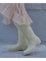 rockfish-weatherwear - [NEW 10%] ORIGINAL RAIN BOOTS LONG(DOT) - BEIGE