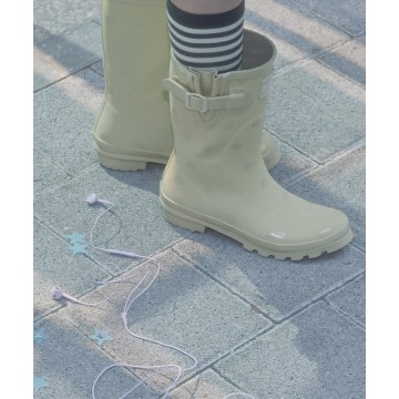 rockfish-weatherwear - [NEW 10%] ORIGINAL RAIN BOOTS SHORT(DOT) - BEIGE