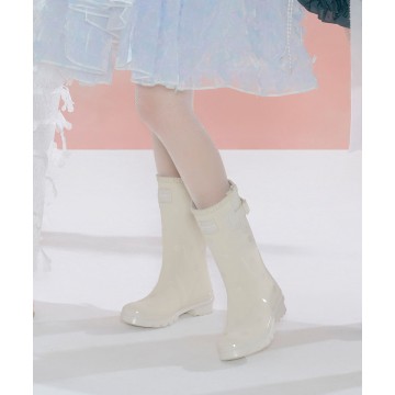 rockfish-weatherwear - [ ILLIT] ORIGINAL RAIN BOOTS SHORT DOT - IVORY