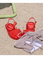 【BLACK FRIDAY 限時優惠】rockfish-weatherwear - GLAIR STRAPPY SANDALS(CLEAR) - RED