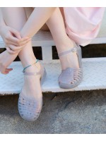 [韓國限時優惠 14/05 18:00 截單] rockfish-weatherwear - [NEW 10%] GLAIR STRAPPY SANDALS(CLEAR) - LIGHT GREY