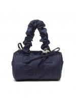 韓國CARLYN -  Tia Bag Mini Size 圓柱形新袋款 (Navy)｜韓星愛用小眾品牌