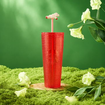 韓國 STARBUCKS - Baby Pony 小馬格子冷水杯 710ml