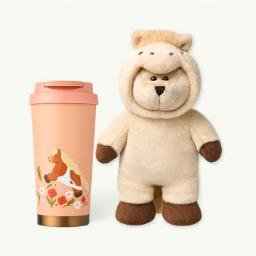 韓國 STARBUCKS - 小馬花花 Elma 杯＋公仔組