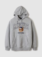 韓國直送 WHO.A.U -  Steve Campus Hoodie (MELANGE GRAY)