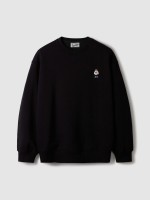 韓國直送 WHO.A.U -  Steve Sweatshirt(Brushed) (BLACK)