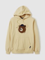 韓國直送 WHO.A.U -  Steve Boucle Patch Hoodie (YELLOW)