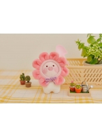 韓國 KAKAO FRIENDS Flower Ball Blush Keyring Doll_Little Apeach