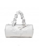 韓國CARLYN -  Tia Bag Regualr Size 圓柱形新袋款 (Silver)｜韓星愛用小眾品牌