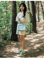 ithinkso-MINI NEAT _ BREEZE (Ice Blue)미니 니트 브리즈♡韓國女裝袋