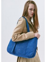 韓國JEDREFEB5 - Slant large shoulder bag_blue