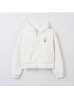 韓國直送 SPAO - (Woody) Dumble Crop Hoodie_IVORY