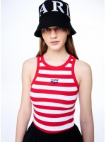 韓國MARDI MERCREDI - TANK RACER STRIPE BLOOMMARDI_RED NAVY