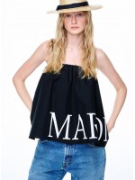 韓國MARDI MERCREDI - VOLUME TOP SCRUNCH STRAP_BLACK WHITE