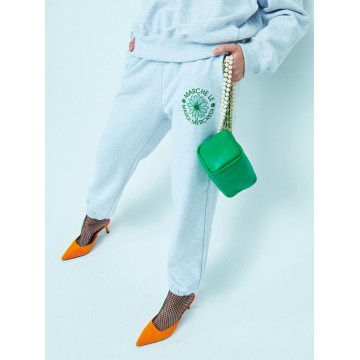 韓國MARDI MERCREDI - SWEAT PANTS MARCHE EMBLEM (HEATHER GREEN)
