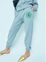韓國MARDI MERCREDI - SWEAT PANTS MARCHE EMBLEM (GREY GREEN)