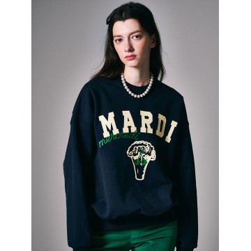 韓國MARDI MERCREDI - SWEATSHIRT BROCCOLI (NAVY)