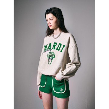 韓國MARDI MERCREDI - SWEATSHIRT BROCCOLI (OATMEAL)