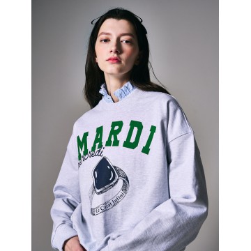 韓國MARDI MERCREDI - SWEATSHIRT VINTAGE RING (HEATHER)