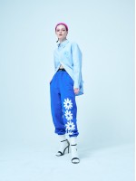 韓國MARDI MERCREDI - SWEAT PANTS EMOJI (BLUE WHITE)